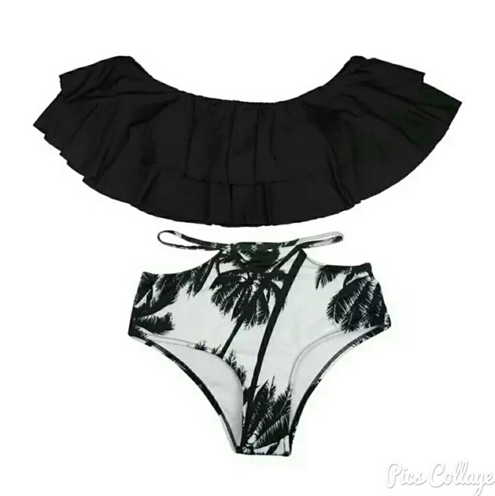 High Waist 2pc Swimsuit - NWT - Picture 2 of 2